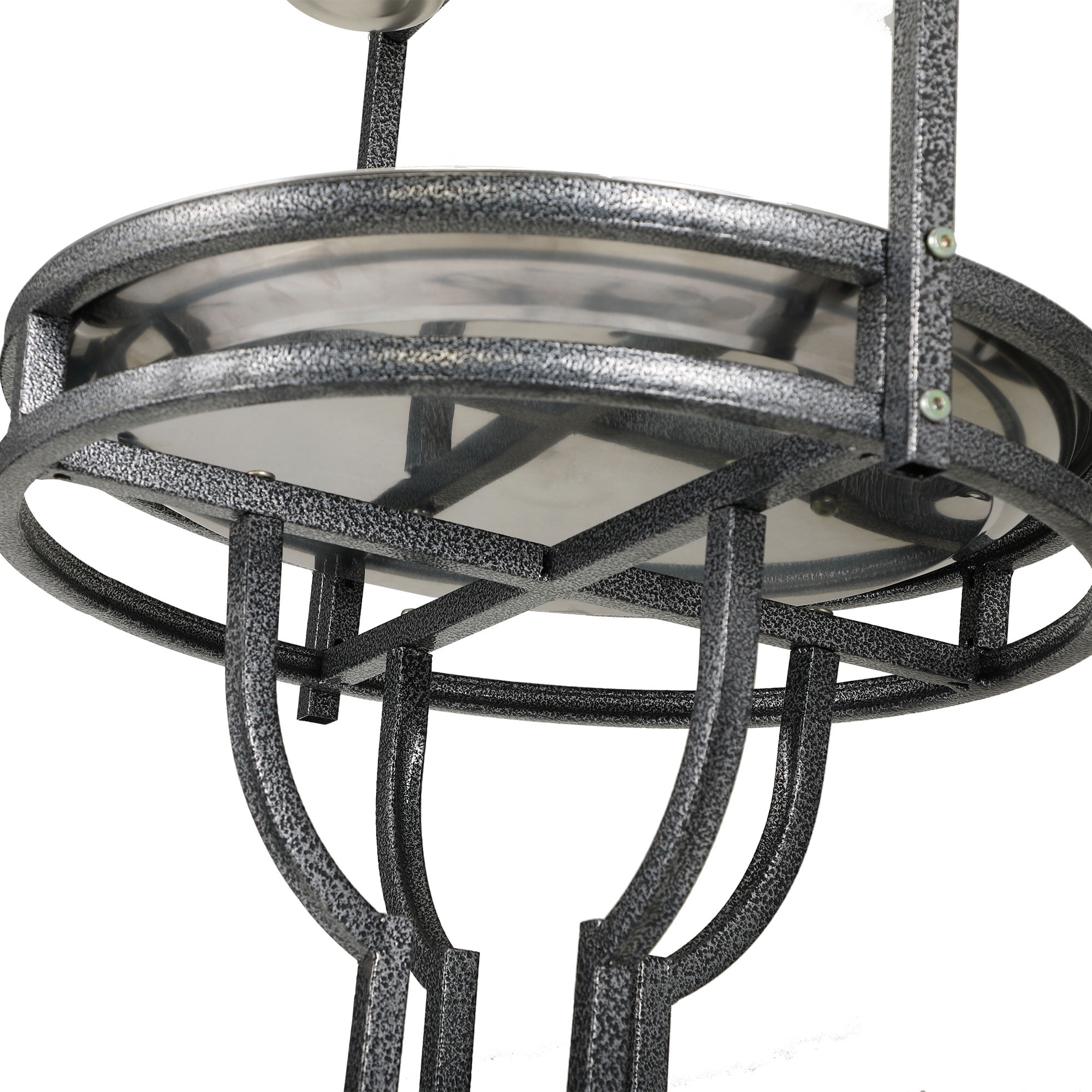 Lowestbest Pushable Bird Stand, Tubular Metal Suspension Birdcage Stand Integrated Bird Stand, Black Floating Silver Lowestbest Pushable Bird Stand, Tubular Metal Suspension Birdcage Stand Integrated Bird Stand, Black Floating Silver