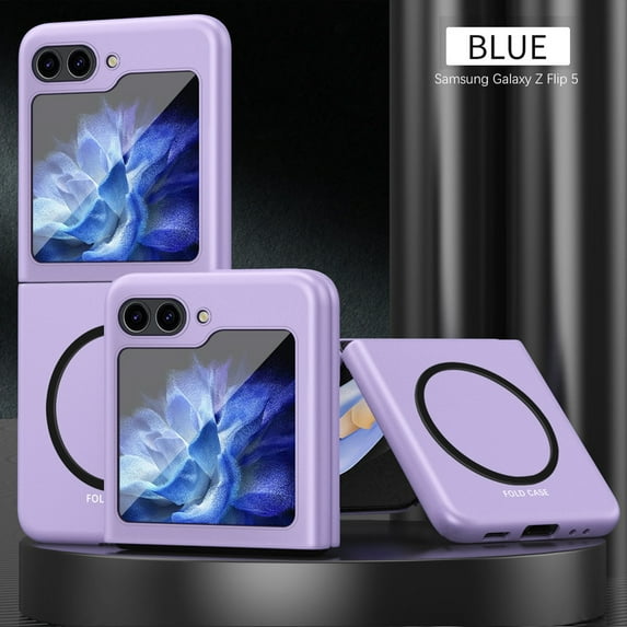 TECH CIRCLE Magnetic Phone Case for Samsung Galaxy Z Flip 5 Compatible for Magsafe, Military-Grade Shockproof Protective Case with Built-in Magnet Circle for Samsung Galaxy Z Flip 5 6.7" 2023,Purple