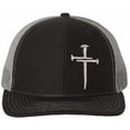 thumbnail image 5 of Christian Hats for Men Women Jesus 3 Nail Cross Hat Premium Snapback with Free 4" Decal Machine Washable Versatile Style, 5 of 14