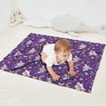 thumbnail image 2 of Purple Fairy Unicorn Pattern Blanket,Comfortable Soft Flannel Throw Blanket,All Season,Warm Lightweight Blankets for Sofa Bed Couch Living Room Chair,30"x40", 2 of 4