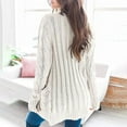 thumbnail image 2 of Women's Cardigan Fall Cardigan Lightweight Long Sleeve Knit Sweater Button Loose Jacket with Pockets, 2 of 7