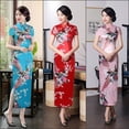 thumbnail image 2 of Vestido Cheongsam de mujer largo de gran tamaño retro de rendimiento mejorado Vestido Cheongsam de uso diario, 2 of 6