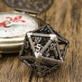 thumbnail image 2 of Cusdie Single D20 Hollow Metal Flying Dragon D&D Dice, 20 Sided DND Dice, 22MM Polyhedral Dice, for Role Playing Game MTG Pathfinde, 2 of 5