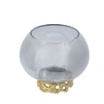 thumbnail image 5 of A&B Home Percy Aluminum Lidded Glass Jar - 6.5"Dia. x 10"H - Grey/Gold, 5 of 5