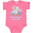 thumbnail image 3 of Inktastic My Great Aunt Loves Me Cute Elephants Clouds Moon and Stars Boys or Girls Baby Bodysuit, 3 of 5