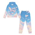 thumbnail image 4 of Uorisanigo Boys Sweatsuit Set - 2 Piece Oversized Cute Dragon Blue Pullover Hoodies Sweatshirt and Girls Sweatpants Fall Outfits Sets Sweatshirt and Pants Outfit, 4 of 7