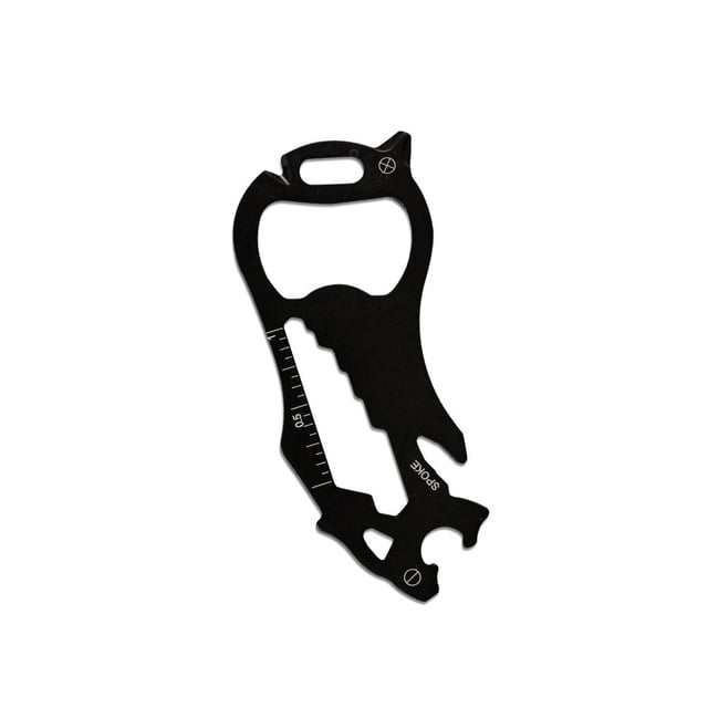 sweethay Tarjeta multifuncional 16 en 1, herramienta con forma de tigre, abridor de botellas, llave inglesa, accesorios de reparación de Artesanía Negro Nigrescencia