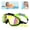 Golden Green, variant on KANOHENO Children's Large Frame Waterproof Anti Fog Swimming Goggles,Clip-on Kids Swim Goggles No Leak Toddler Diving Mask