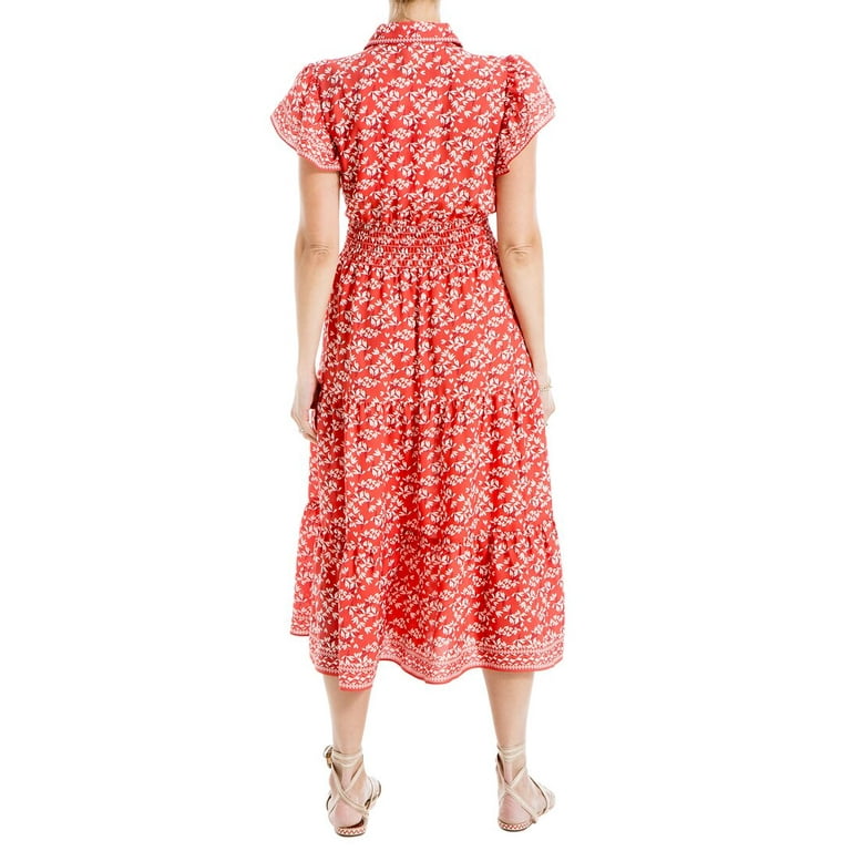 Max studio ruffle wrap midi dress hotsell