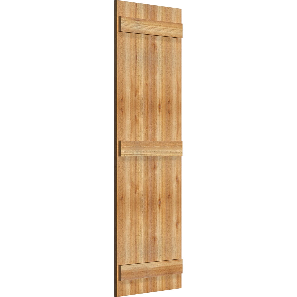 21 1/2"W X 65"H Timbercraft Four 5 3/8" Boards Joined Board-N-Batten Shutters, Rough Sawn Western Red Cedar (Per Pair)