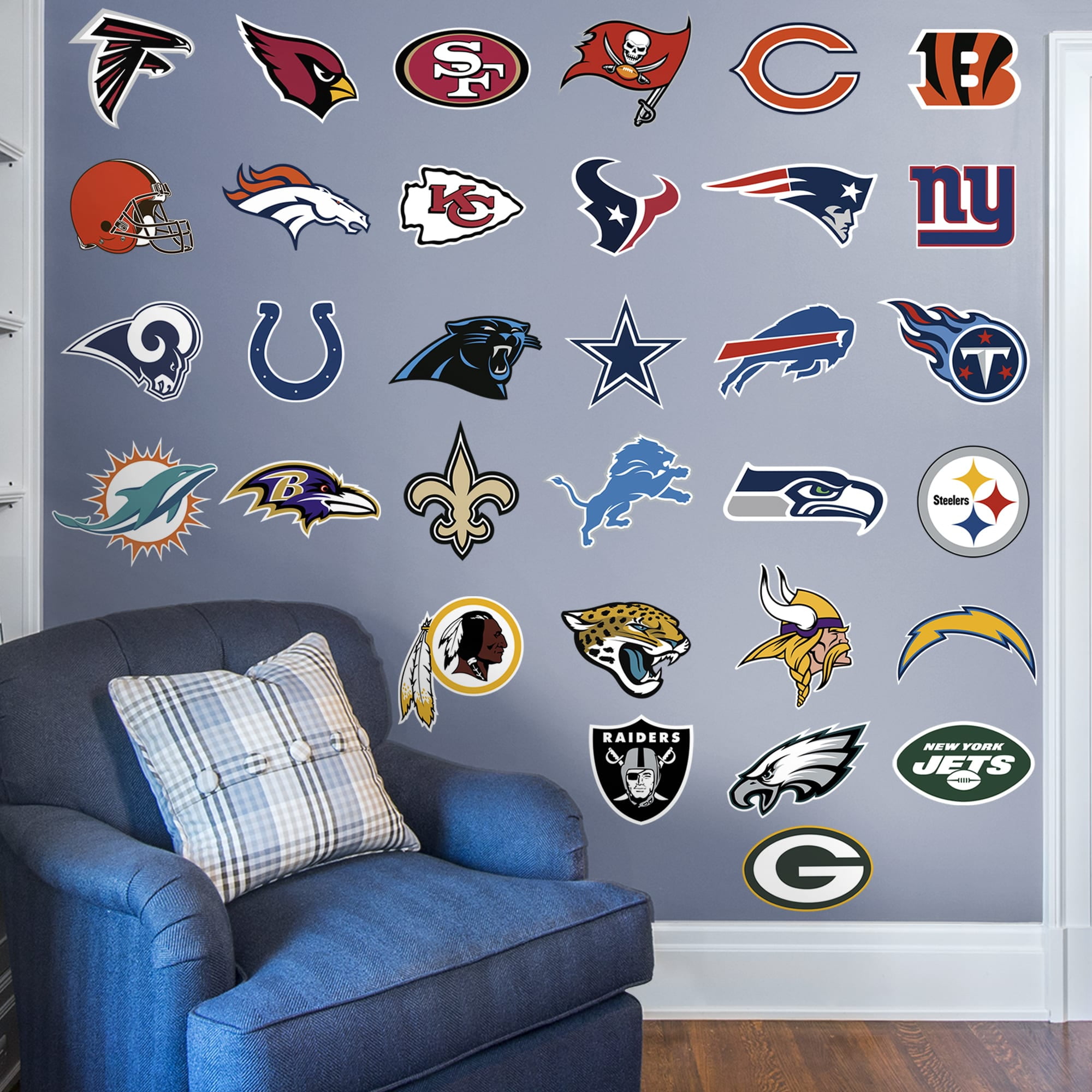 Fathead NFL Team Logo Collection Large Officially Licensed Removable