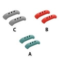 thumbnail image 3 of Decodeary Pack de 2 Pot Titulaire Silicone Cuisine Anti-scalding Poêle Côté Poignée Couvercle Réutilisables Pan Chaud Aider Manchon Protecteurs Rouge 1Set, 3 of 6