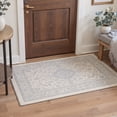 thumbnail image 5 of KUETH 2x7 Soft Botanical Runner Rug, Machine Washable Low Pile Non Slip Backing Rug Runner, Dusty Blue Rug for Hallway Kitchen, 5 of 5