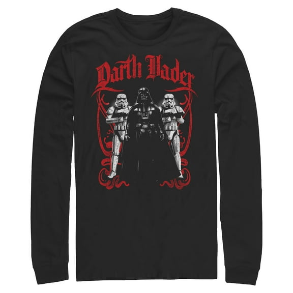 Mens Star Wars Darth Vader and Stormtrooper Pose Long Sleeve Shirt