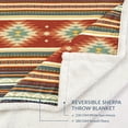 thumbnail image 4 of Hiend Accents Unisex Del Sol Campfire Sherpa Throw - CF1835TH-OS-OC One Size, 4 of 11