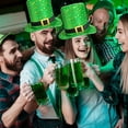thumbnail image 6 of Spring Savings Egmy1 St Patricks Day Hats With Light St Patrick's Day Green Velvet Top Hat Green St. Patricks Day Party Accessories Green Christmas Tree Topper Hat, 6 of 7