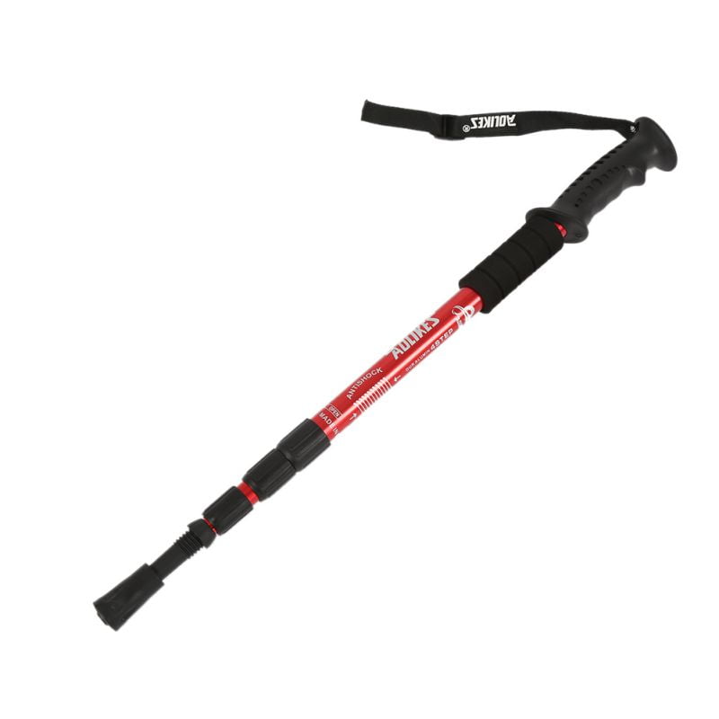 Ultra Light Adjustable Camping Hiking Walking Trekking Stick Pole Alpenstock Carbon Fiber Shooting Climbing Skiing by