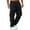 Black, variant on Men's Pockets Military Cargo Pant Elastic Waisted Relaxed Fit Pants