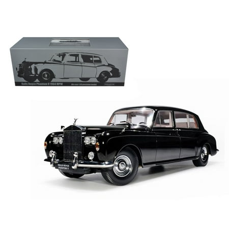 1964 Rolls Royce Phantom V MPW Black 1/18 Diecast Model Car by