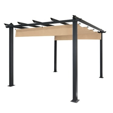 ALEKO Pergola Canopy Fabric Replacement - 9 x 9 Feet - Sand - Walmart.com