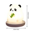 thumbnail image 2 of Lindo Panda Luz Nocturna USB Recargable Temporizador Silicona Pat Lámpara (Bamboo Panda), 2 of 9