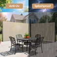 thumbnail image 6 of LiviNest Retractable Privacy Screen Awning: 3-Second Privacy for Patio & Balcony - 118" x 63" All-Weather 600D Shield - Beige Manual Side Awning for Garden & Courtyard, 6 of 6