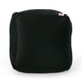 thumbnail image 6 of GDF Studio Statham Modern Microfiber Chenille Square Pouf, Charcoal, 6 of 9