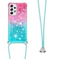thumbnail image 3 of Funda para Samsung Galaxy A33 5G Brillantina Líquida Divertida Reluciente y con Cristales en Movimiento Cuerpo Cruzado con Cordón Ajustable, 3 of 5