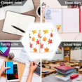 thumbnail image 6 of FORMRS 1-Subject Spiral Notebook 8" x 5" College Ruled 60 Refillable Sheet A5 Hard Cover, White Autumn Leaves, 6 of 7