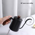thumbnail image 4 of Hervidor de café para Verter Hervidor de café con Cuello de Cisne de 600 Ml Tetera de Acero Inoxidable 304 para Verter sobre café con de Madera para café de Goteo ANGGREK  Otros, 4 of 8