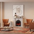 thumbnail image 6 of BOSHIRO Electric Fireplace with Mantel, 48 Inch Fireplace Tv Stand with Birdcage Fireplace Heater for Bedroom, Entryway Decor, 6 of 10