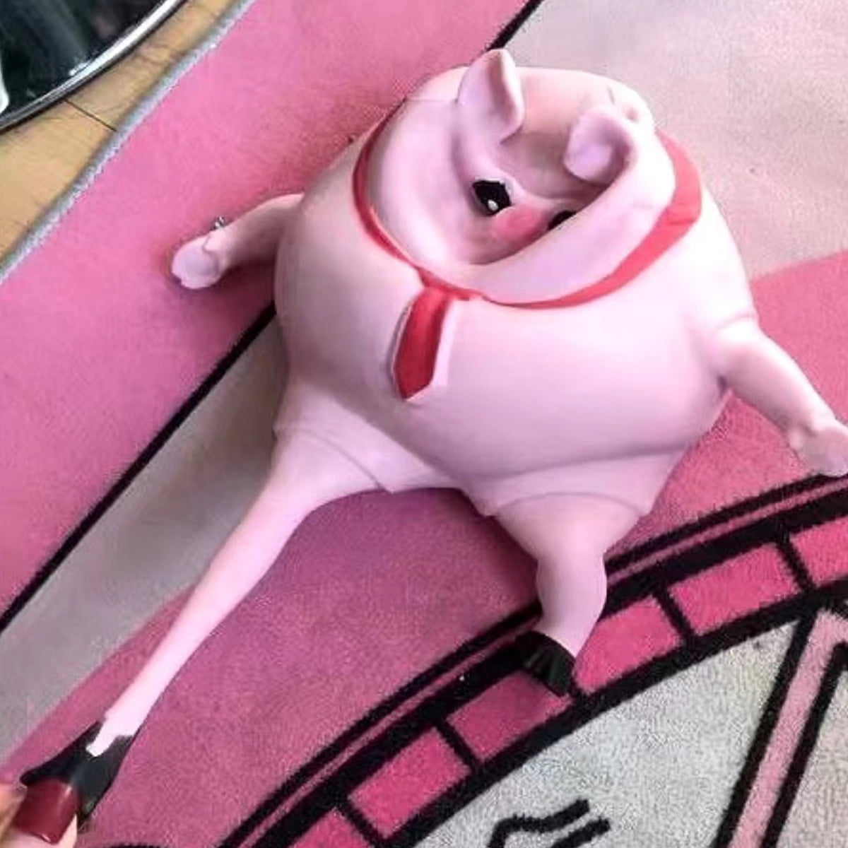 HYCSC Squishy Pig Toys - Pink Pig Squishy Toy for Kids Adults, Novelty Pig Squeeze Toys, Funny Tiktok Pig Sensory Stress Toy for Decompress and Anxiety Relief Women Men Kids (Big)