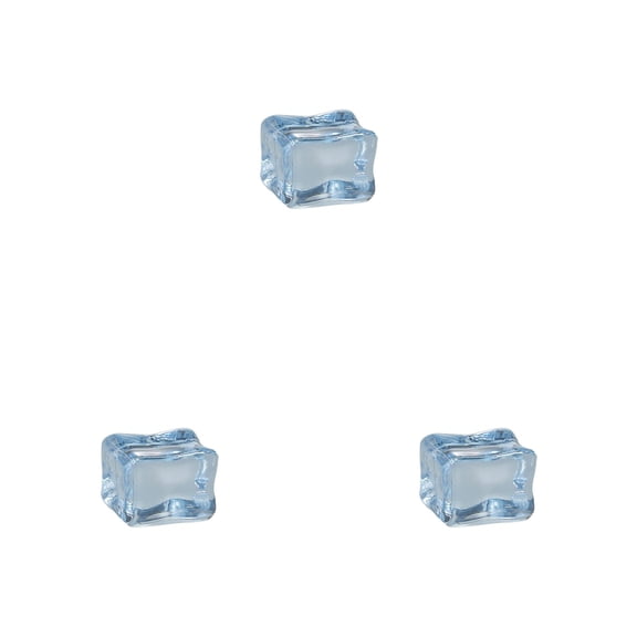 Transparent Fake Ice Cube Resin Ornaments, Frosted Simulation Ice Square Mini Charms, DIY Craft Decorative Accessories, Imitation Ice Block Miniature Figurines, Fairy Garden Micro Landscape Supplies