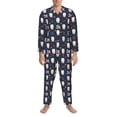 thumbnail image 3 of Lsque Llamas 1 Pattern Long Sleeve Pajama Set for Men - Soft 2-Piece Sleepwear and Loungewear Set with Pockets, Comfy Nightwear-Large, 3 of 7