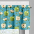 thumbnail image 3 of Ambesonne Fruits Window Valance, Raw Granny Smith, 54" X 18", Apple Green Teal, 3 of 5