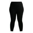 thumbnail image 6 of Terra & Sky Women's Plus High Rise Capri Leggings with Cellphone Pockets, 2-Pack, 6 of 7