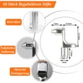 thumbnail image 4 of VONKY 50pcs Zinc Alloy Universal And Heavy Load-bearing Shelf Support For Stable Fixation Bracket 1Set, 4 of 6