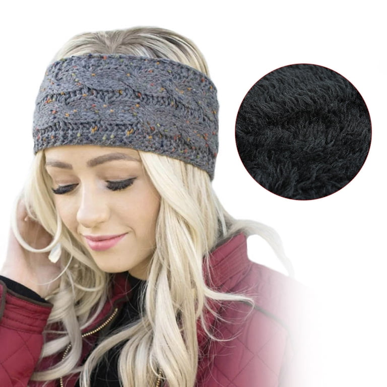 Crochet Ear Warmer Headband Soft knit Turban Stretch  display picture 2