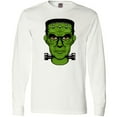 thumbnail image 3 of Inktastic Halloween Frankenstein Head Long Sleeve T-Shirt, 3 of 5