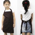thumbnail image 3 of Delantal, gorro, mangas, talla M, bata de dibujo y conjunto de cocina para niños en tono café, 3 of 8