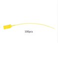 thumbnail image 1 of 100Pcs Self-Locking Yellow Plastic Disposable Zip Ties - 250mm, for Suitcase, Shoes, Bag Label Tag, 1 of 5