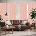 thumbnail image 2 of Ambesonne Abstract Window Curtains, Rounded Small Shapes, Each 28" W x 63" L, Red Cream, 2 of 5