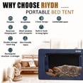 thumbnail image 4 of Tienda para Cama RIYDH Queen con Dosel 93% Opaca con 3 Puertas, 4 of 6