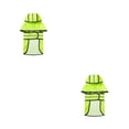 thumbnail image 1 of Methold Chubasquero reflectante de noche para mascotas, impermeable, con capucha, chaqueta de lluvia, ropa impermeable, actividad para caminar, Verde fluorescente S 2piezas, 1 of 6