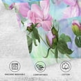 thumbnail image 4 of SKYSONIC Peony Flowers Watercolor Ultra Soft 2 PCS Towel Set, Highly Absorbent Hand Towels, 16"x28" Cotton Towels for Bathroom Hotel Gym Travel, Ideal for Daily Use, 4 of 7