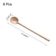 thumbnail image 2 of 6 piezas de cucharas de espresso de 6.7 pulgadas de acero inoxidable, tono rosa dorado, 2 of 5