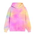 thumbnail image 6 of Children Girls Gradient Hoodies Sweatshirt Long Sleeve Pullover Sweatshirt for Girl for Fall Winter, 6 of 7