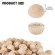 thumbnail image 2 of 1In Half Wooden Balls, 500PCS Unfinished Round Wood Half Sphere Balls, 2 of 5