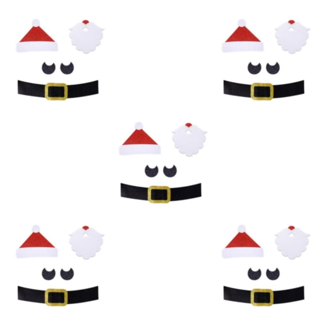 Wweixi Cute Christmas Window Sticker To Add Cheer To Any Room Wide Application Christmas Window Stickers Santa Claus 5Set