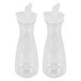 thumbnail image 3 of 2 Piezas Garrafas de Agua de PláStico de 1 L con Tapas Abatibles Blancas, Jarras Inastillables Reciclables y de Alimenticio, Tarro de Jugo, 3 of 5